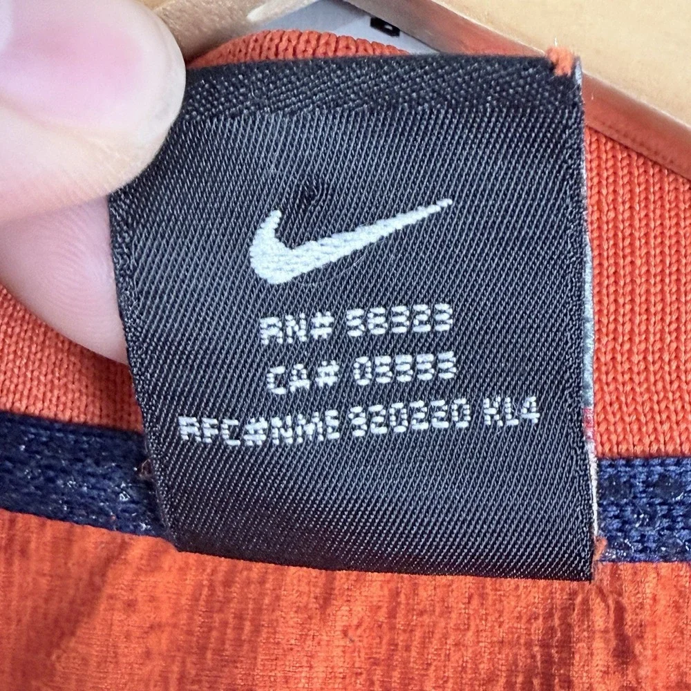 Nike Team Auburn Tigers Full Zip Clima-Fit Wind Breaker Jacket Orange Large NCAA